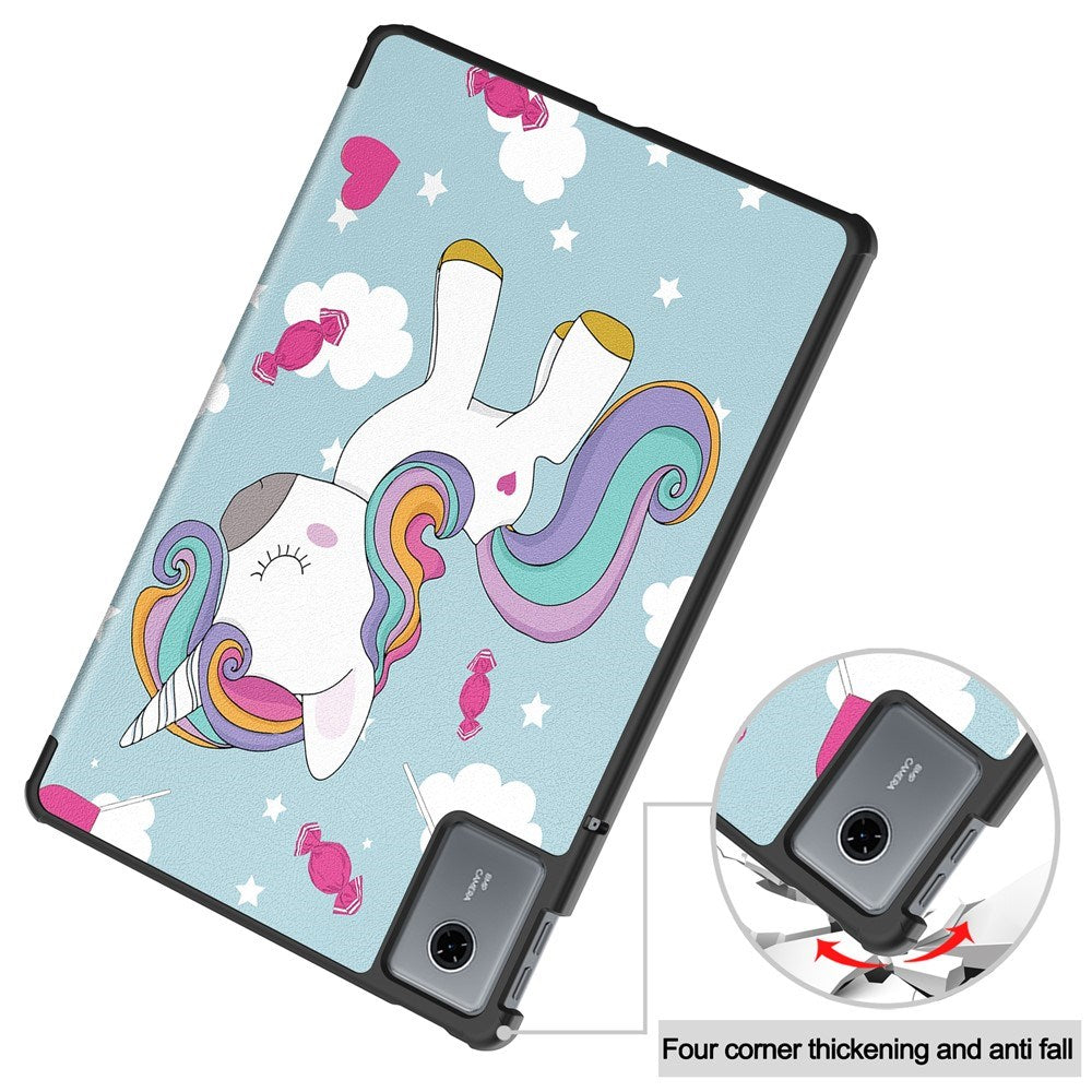 EIDERWOOD Lenovo Idea Tab / Xiaoxin Pad 11 Faux Leather Flip Case with Motif - Unicorn