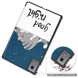 EIDERWOOD Lenovo Idea Tab / Xiaoxin Pad 11 Faux Leather Flip Case with Motif - Sleeping Cat