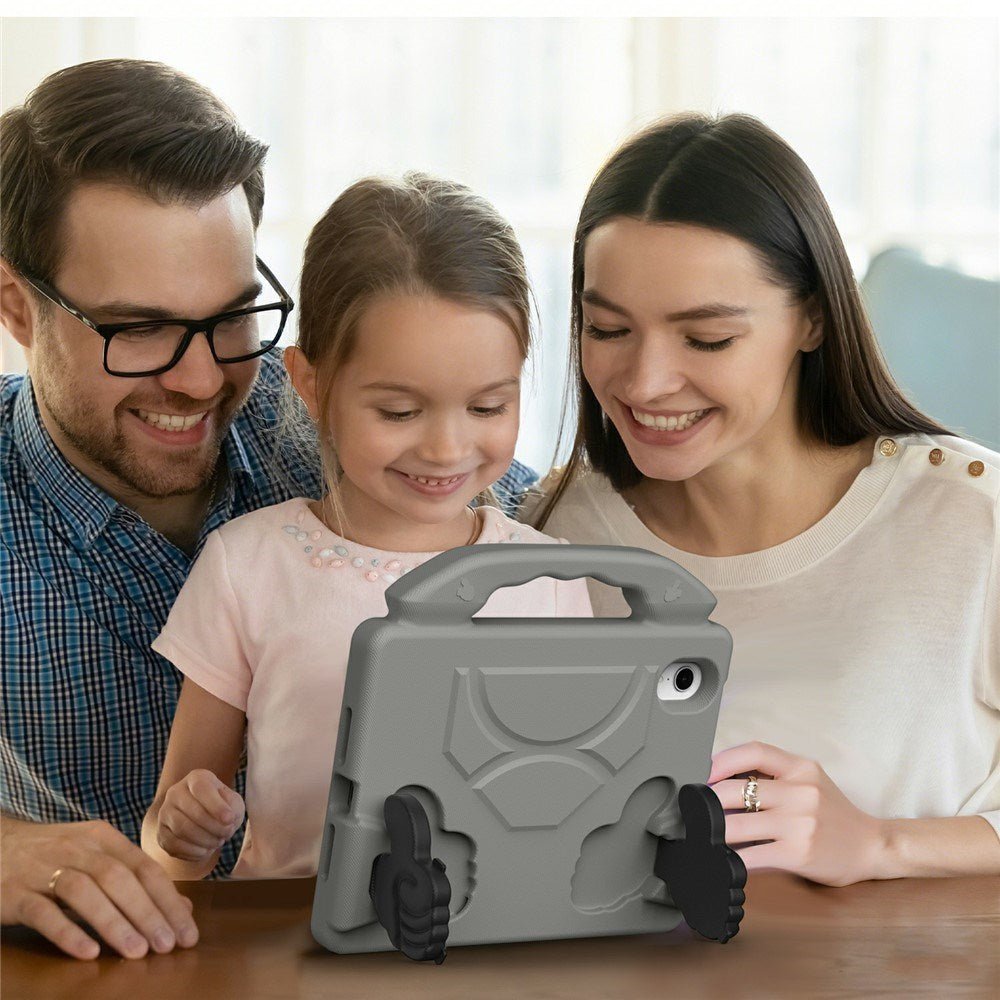 EIDERWOOD iPad Mini (2024 / 2021) Kids Case with Thumb Kickstand - Grey