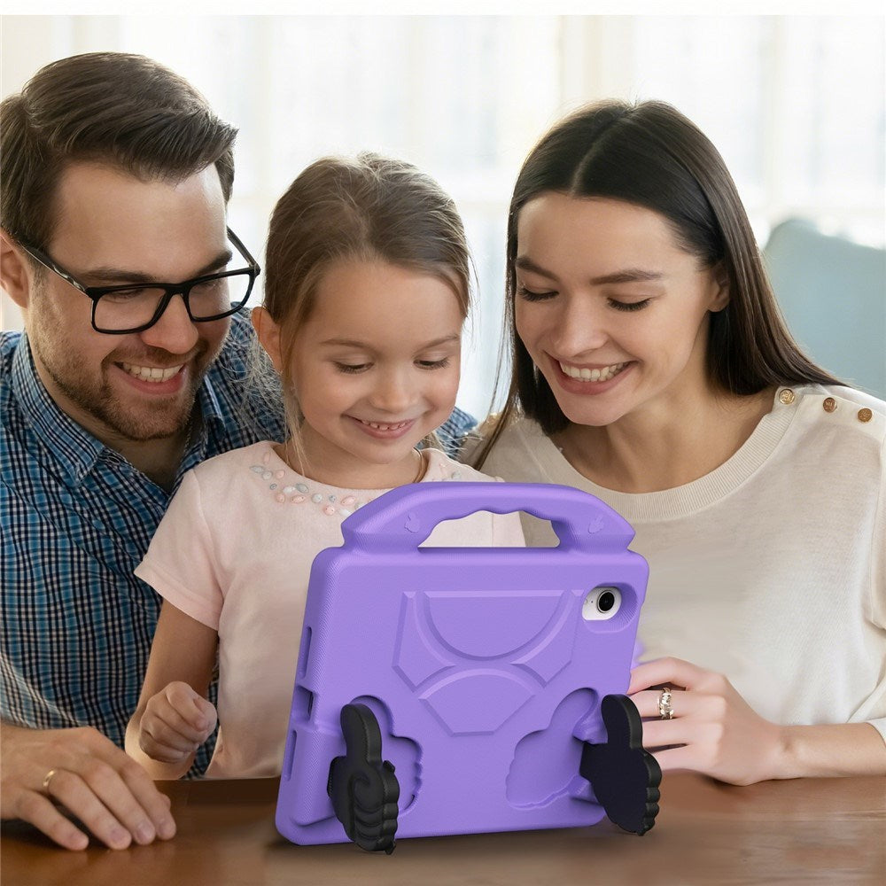 EIDERWOOD iPad Mini (2024 / 2021) Kids Case with Thumb Kickstand - Purple