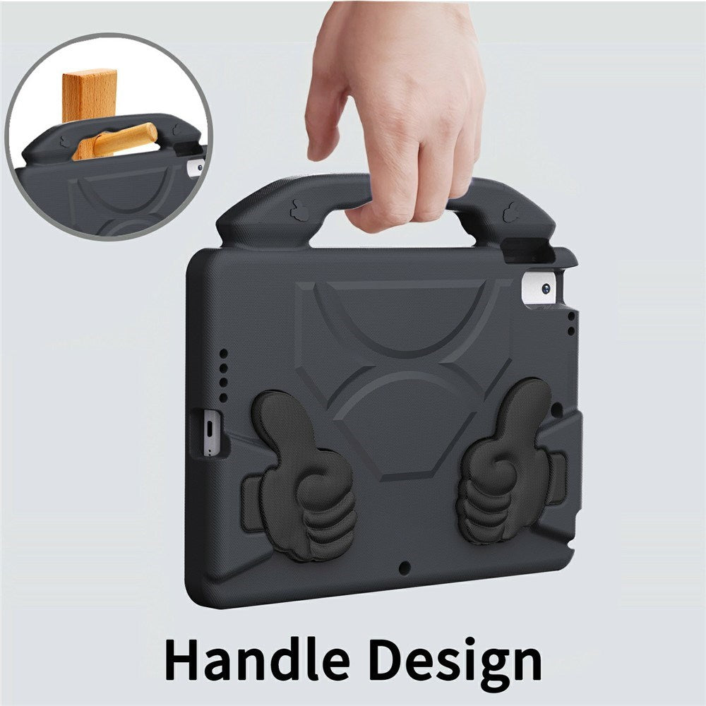EIDERWOOD iPad 10.2" (2021 / 2020 / 2019) / Air (2019) Kids Case with Thumb Kickstand - Black