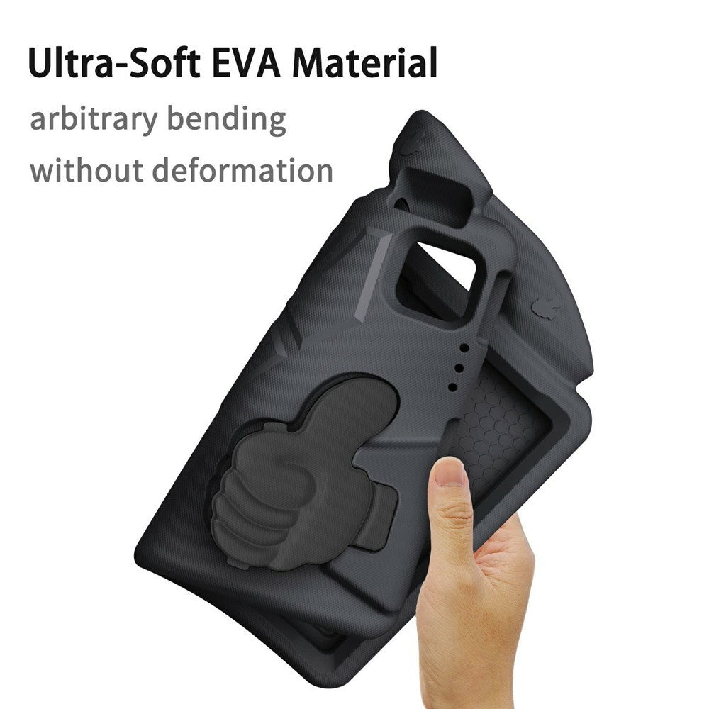 EIDERWOOD iPad Pro 11" (2025 - 2018) / Air (2022 / 2020) Kids Case with Thumb Kickstand - Black