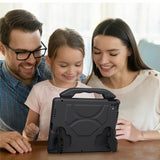 EIDERWOOD iPad Pro 12.9" (2022 / 2021 / 2020 / 2018) / Air 13" (2025 / 2024) / Pro 13" (2025 / 2024) Kids Case with Thumb Kickstand - Black