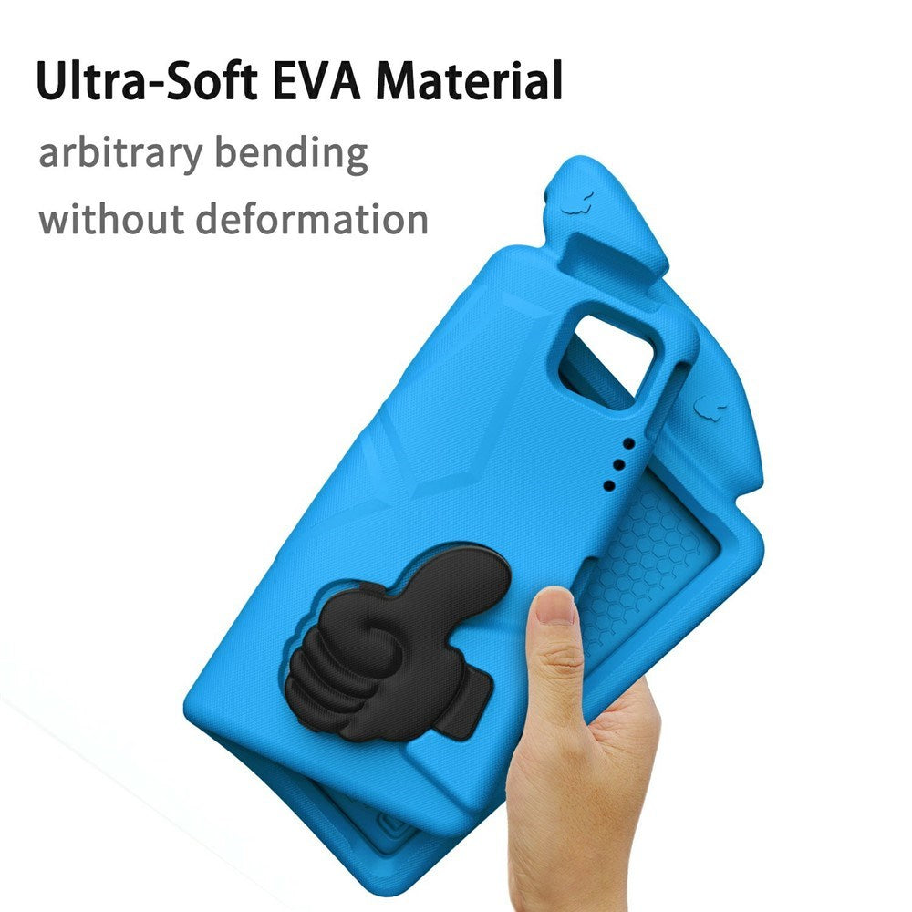 EIDERWOOD iPad Pro 12.9" (2022 / 2021 / 2020 / 2018) / Air 13" (2025 / 2024) / Pro 13" (2025 / 2024) Kids Case with Thumb Kickstand - Blue