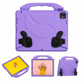 EIDERWOOD iPad Pro 12.9" (2022 / 2021 / 2020 / 2018) / Air 13" (2025 / 2024) / Pro 13" (2025 / 2024) Kids Case with Thumb Kickstand - Purple