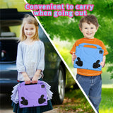 EIDERWOOD iPad Pro 12.9" (2022 / 2021 / 2020 / 2018) / Air 13" (2025 / 2024) / Pro 13" (2025 / 2024) Kids Case with Thumb Kickstand - Purple