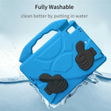 EIDERWOOD iPad 9.7" (2018 / 2017) / Air 2 / Air Kids Case with Thumb Kickstand - Blue