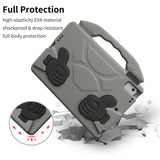 EIDERWOOD iPad 9.7" (2018 / 2017) / Air 2 / Air Kids Case with Thumb Kickstand - Grey