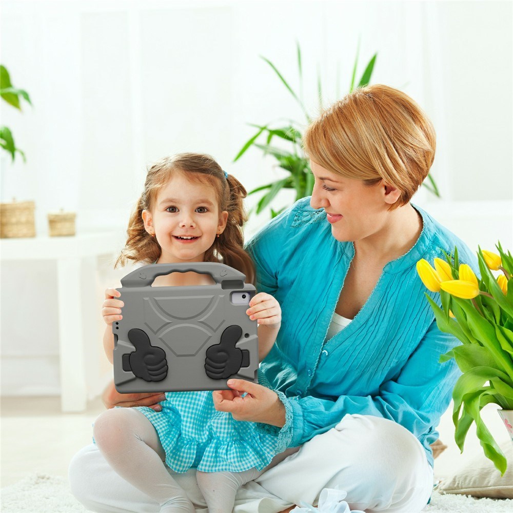 EIDERWOOD iPad 9.7" (2018 / 2017) / Air 2 / Air Kids Case with Thumb Kickstand - Grey