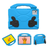 EIDERWOOD Xiaomi Redmi Pad 2 / SE / 6 / 5 / Lenovo Tab M11 / Samsung Galaxy Tab S10 FE / S9 FE / S9 / S8 / S7 Kids Case with Thumb Kickstand - Blue