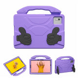 EIDERWOOD Xiaomi Redmi Pad 2 / SE / 6 / 5 / Lenovo Tab M11 / Samsung Galaxy Tab S10 FE / S9 FE / S9 / S8 / S7 Kids Case with Thumb Kickstand - Purple