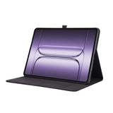 OnePlus Pad 3 Faux Leather Flip Case with Card Holder & Stand Function - Black