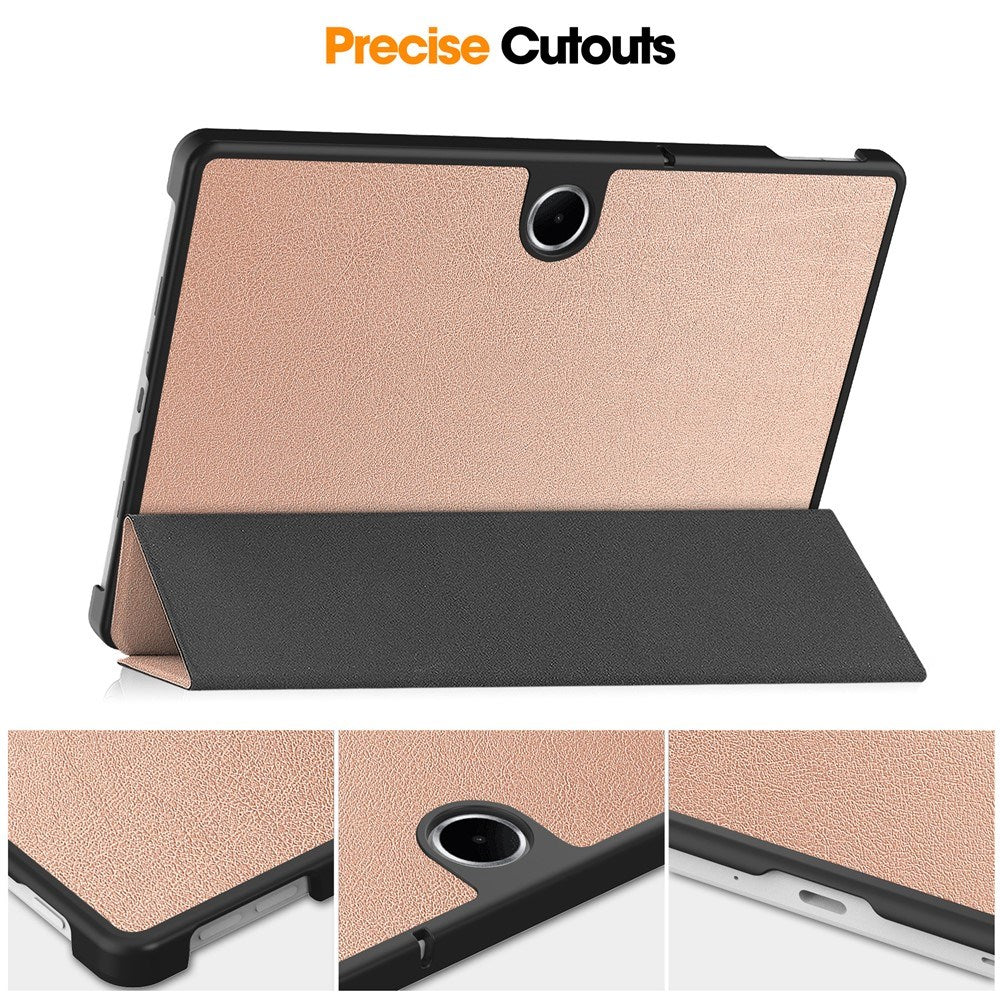 EIDERWOOD OnePlus Pad Lite Faux Leather Flip Case with Stand Function - Rose Gold