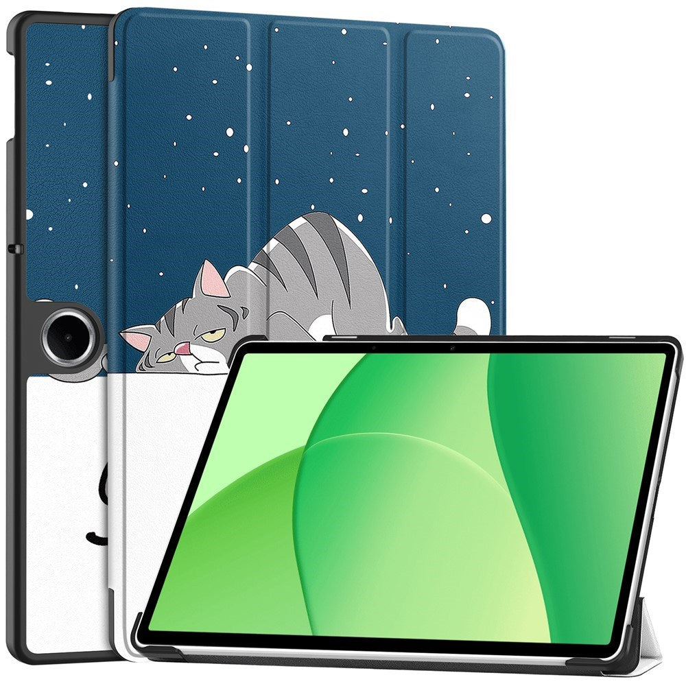 EIDERWOOD OnePlus Pad Lite Faux Leather Flip Case - Cat