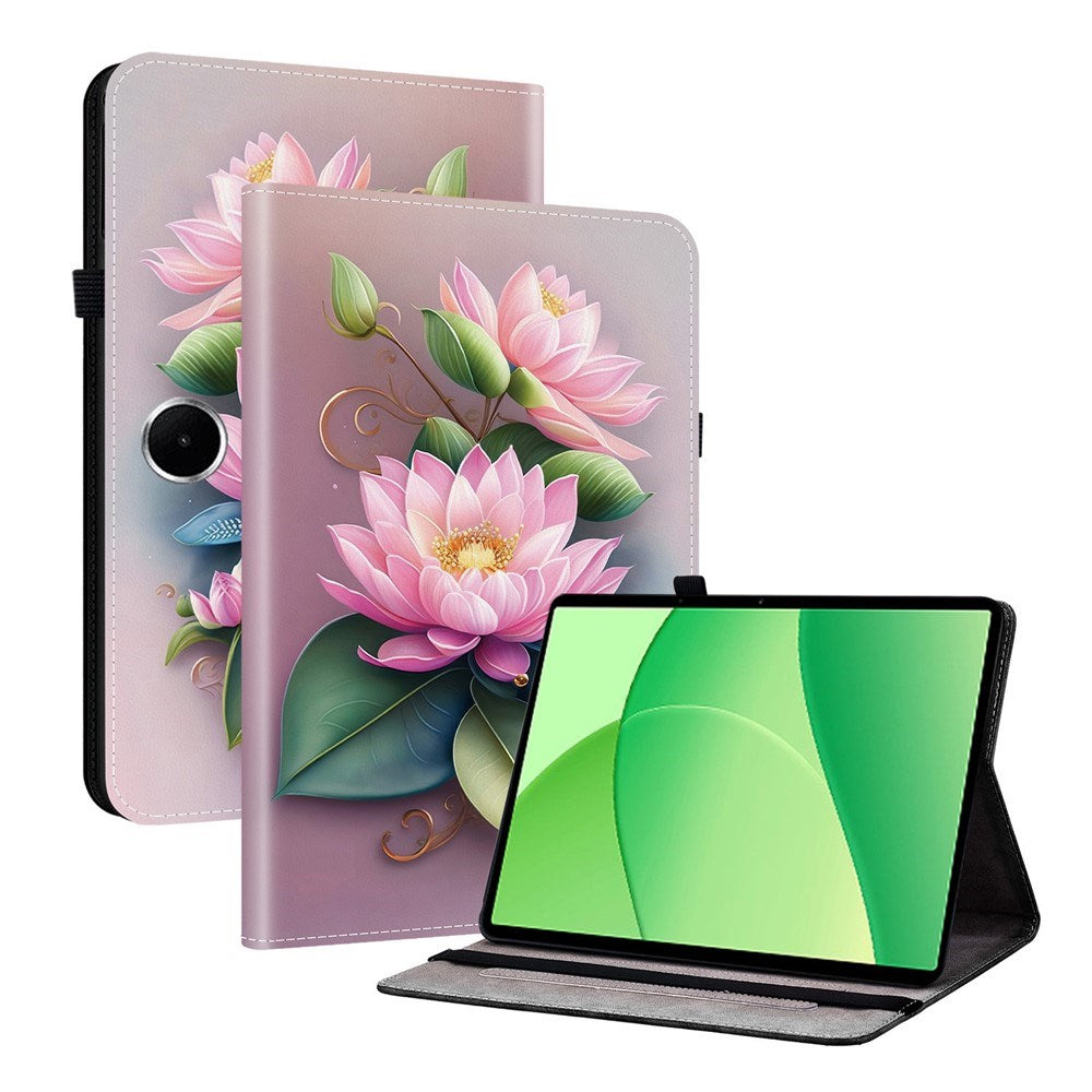 OnePlus Pad Lite EIDERWOOD Leather Flip Case with Motif -  Lotus Flower