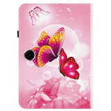 OnePlus Pad Lite EIDERWOOD Leather Flip Case with Motif -  Pink Butterflies