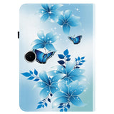 OnePlus Pad Lite EIDERWOOD Leather Flip Case with Motif - Blue Butterflies