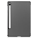 EIDERWOOD Samsung Galaxy Tab S11 / S10 Lite Tri-Fold Faux Leather Flip Case - Grey