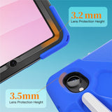 EIDERWOOD Samsung Galaxy Tab S11 Shockproof Case with 360 Degree Rotatable Kickstand & Velcro Strap - Blue