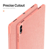 Samsung Galaxy Tab S11 Ultra DUX DUCIS DOMO Series Flip Case with Pen Holder - Pink