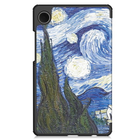 EIDERWOOD Samsung Galaxy Tab A11 Faux Leather Flip Case with Motif - Night Sky