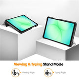 EIDERWOOD Samsung Galaxy Tab A11 Faux Leather Flip Case with Motif - Sleeping Cat