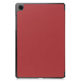 Samsung Galaxy Tab A11+ (Plus) EIDERWOOD Faux Leather Case with Stand - Wine Red