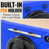 Samsung Galaxy Tab S12 Ultra / S11 Ultra EIDERWOOD Tough Case w. Kickstand - Blue / Black