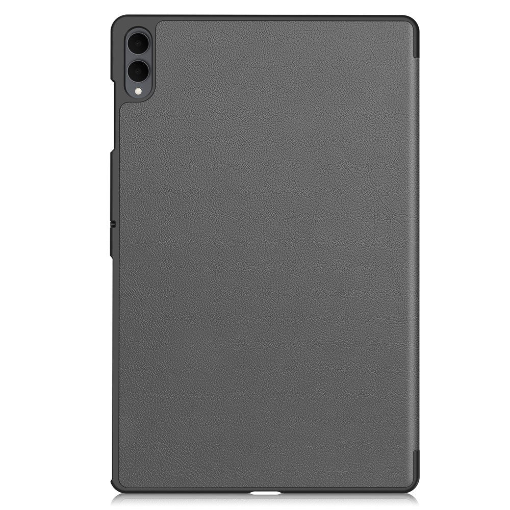Samsung Galaxy Tab S11 Ultra EIDERWOOD Leather Case w. Stand - Grey