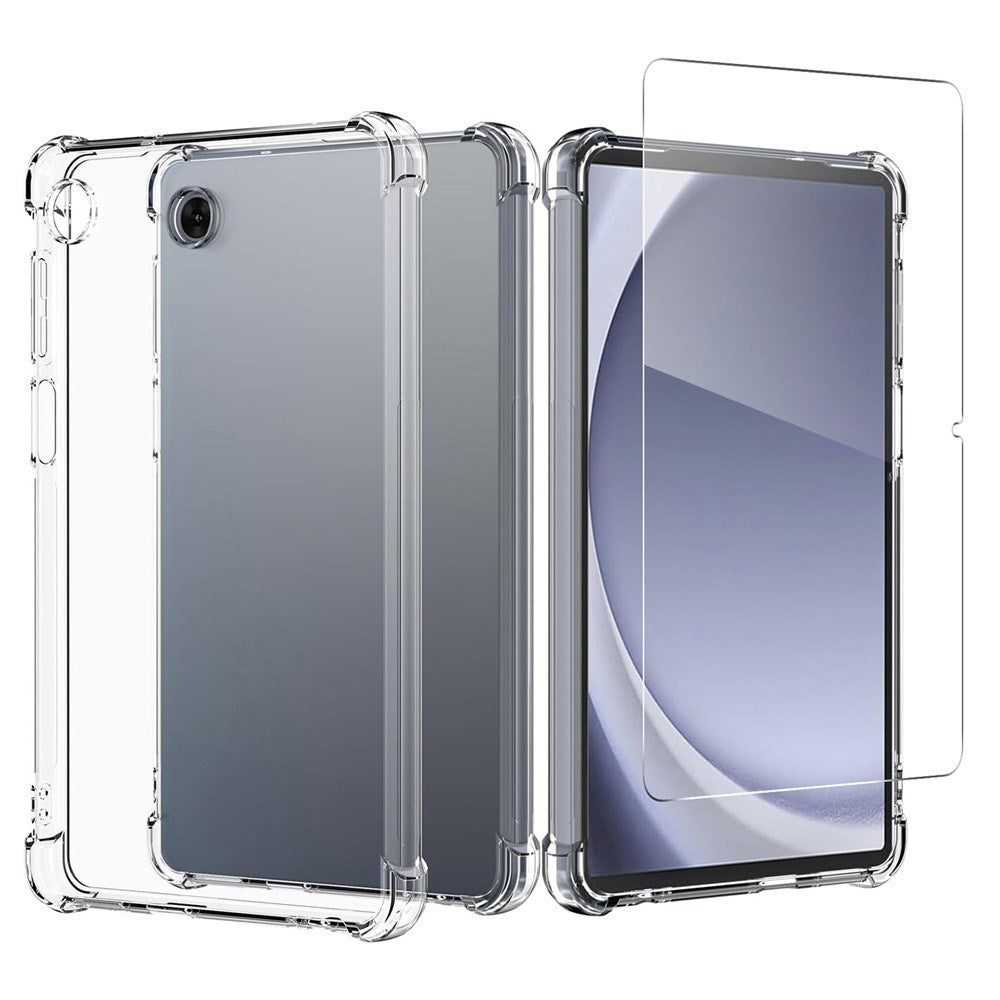 Samsung Galaxy Tab A11+ (Plus) EIDERWOOD Flexible Plastic Case incl. Tempered Glass Protector - Transparent