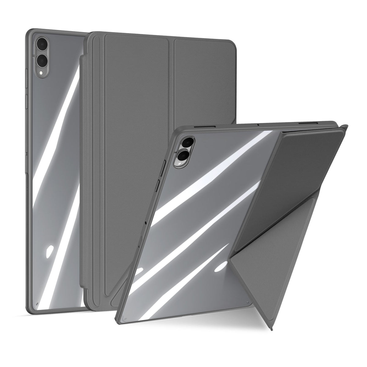 Samsung Galaxy Tab S12 Ultra / S11 Ultra DUX DUCIS Origami Hybrid Faux Leather Flip Case - Grey