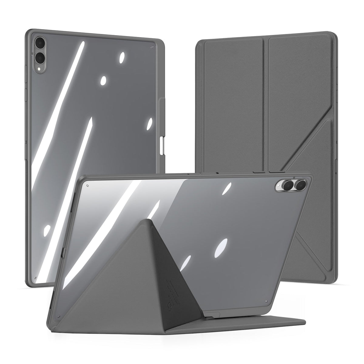 Samsung Galaxy Tab S12 Ultra / S11 Ultra DUX DUCIS Origami Hybrid Faux Leather Flip Case - Grey
