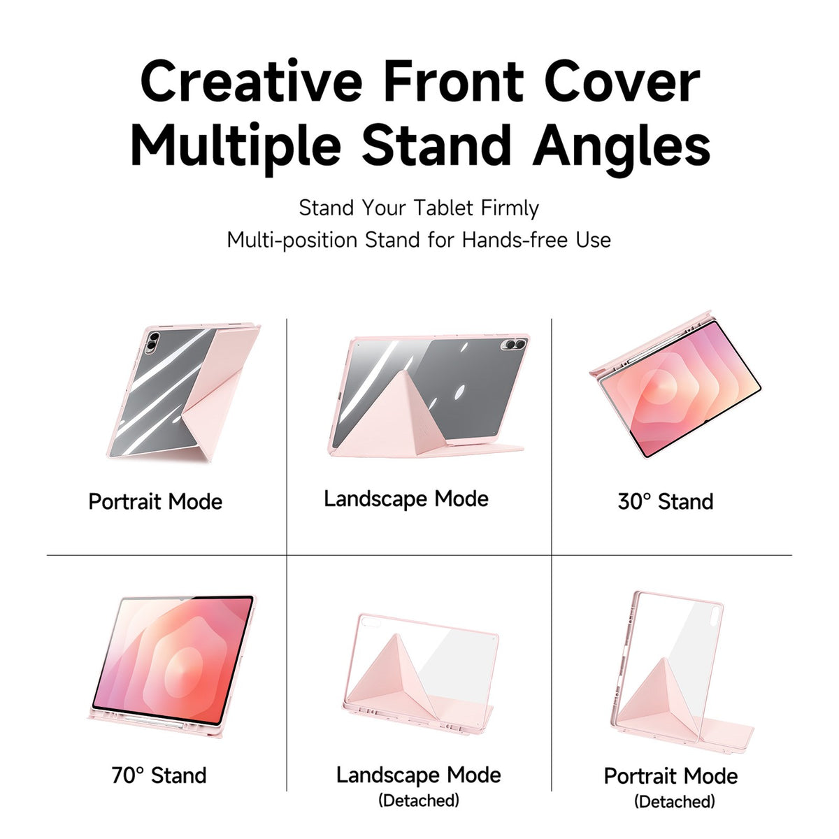 Samsung Galaxy Tab S12 Ultra / S11 Ultra DUX DUCIS Origami Hybrid Faux Leather Flip Case - Pink