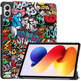 Xiaomi Redmi Pad 2 Pro EIDERWOOD Leather Flip Case with Motif - Graffiti