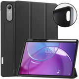Lenovo Idea Tab Pro (2. Gen.) 13" EIDERWOOD Faux Leather Flip Case with Stand Function & Pencil Holder - Black