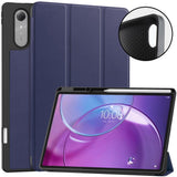 Lenovo Idea Tab Pro (2. Gen.) 13" EIDERWOOD Faux Leather Flip Case with Stand Function & Pencil Holder - Blue