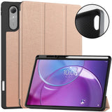 Lenovo Idea Tab Pro (2. Gen.) 13" EIDERWOOD Faux Leather Flip Case with Stand Function & Pencil Holder - Rose Gold