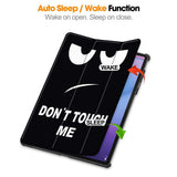 Lenovo Idea Tab Pro Gen2 13" EIDERWOOD Faux Leather Flip Case with Stand Function - "Don't Touch Me"