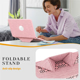 MacBook Neo 13 A18 Pro (2026) EIDERWOOD Cover with Logo Cutout & Stand Function - Pink