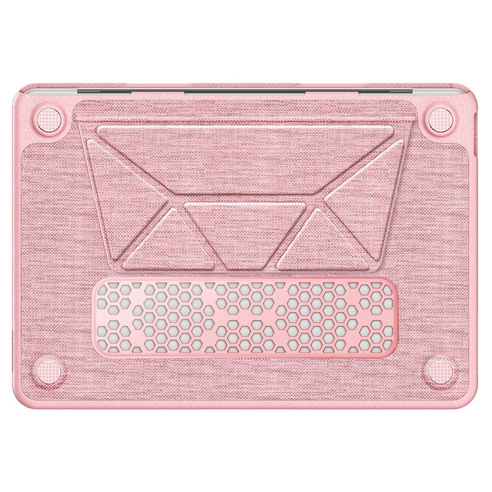 MacBook Neo 13 A18 Pro (2026) EIDERWOOD Cover with Logo Cutout & Stand Function - Pink