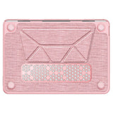 MacBook Neo 13 A18 Pro (2026) EIDERWOOD Cover with Logo Cutout & Stand Function - Pink