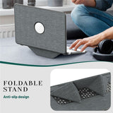 MacBook Neo 13 A18 Pro (2026) EIDERWOOD Cover with Logo Cutout & Stand Function - Grey