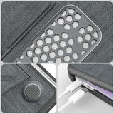 MacBook Neo 13 A18 Pro (2026) EIDERWOOD Cover with Logo Cutout & Stand Function - Grey