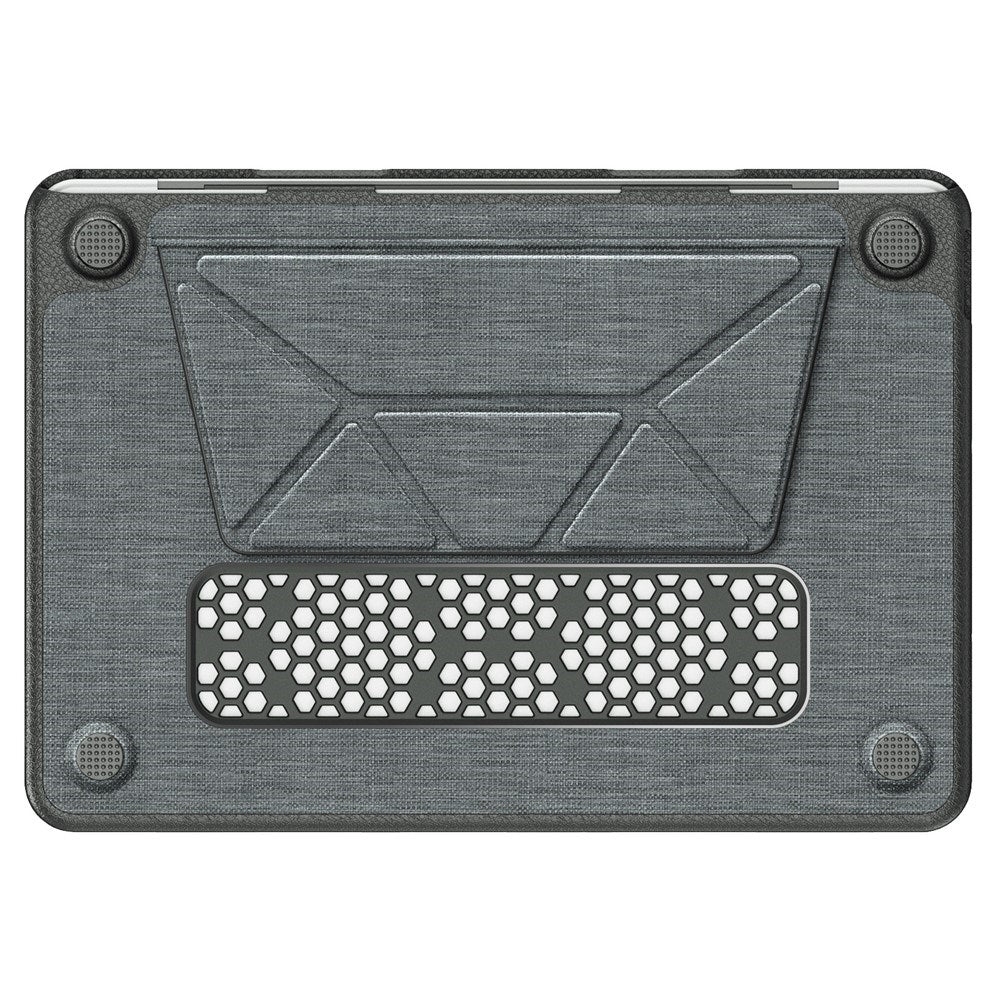 MacBook Neo 13 A18 Pro (2026) EIDERWOOD Cover with Logo Cutout & Stand Function - Grey