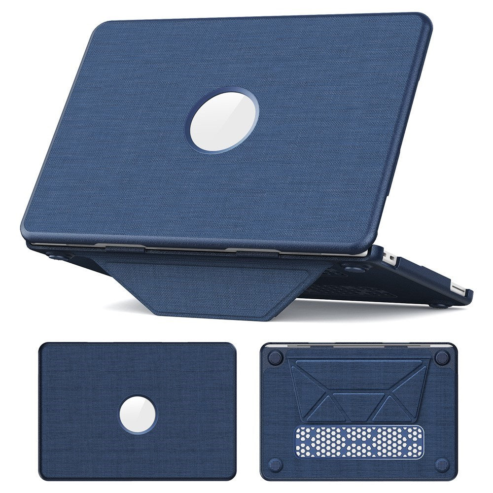 MacBook Neo 13 A18 Pro (2026) EIDERWOOD Cover with Logo Cutout & Stand Function - Blue