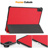 OnePlus Pad 4 EIDERWOOD Faux Leather Flip Case - Red