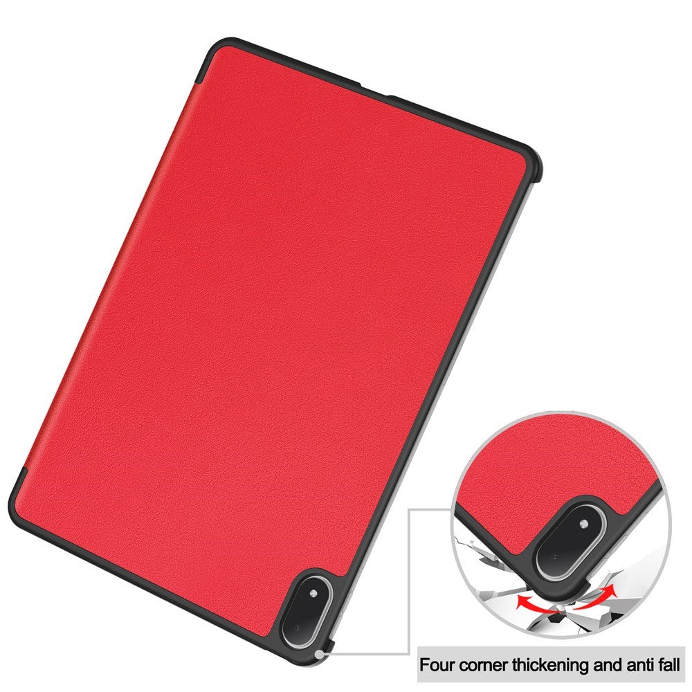 OnePlus Pad 4 EIDERWOOD Faux Leather Flip Case - Red