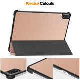 OnePlus Pad 4 EIDERWOOD Faux Leather Flip Case - Rose Gold