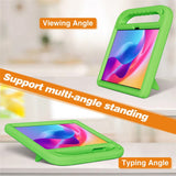 TCL Tab 10L Gen 4 EIDERWOOD Kids Case with Handle & Kickstand - Green