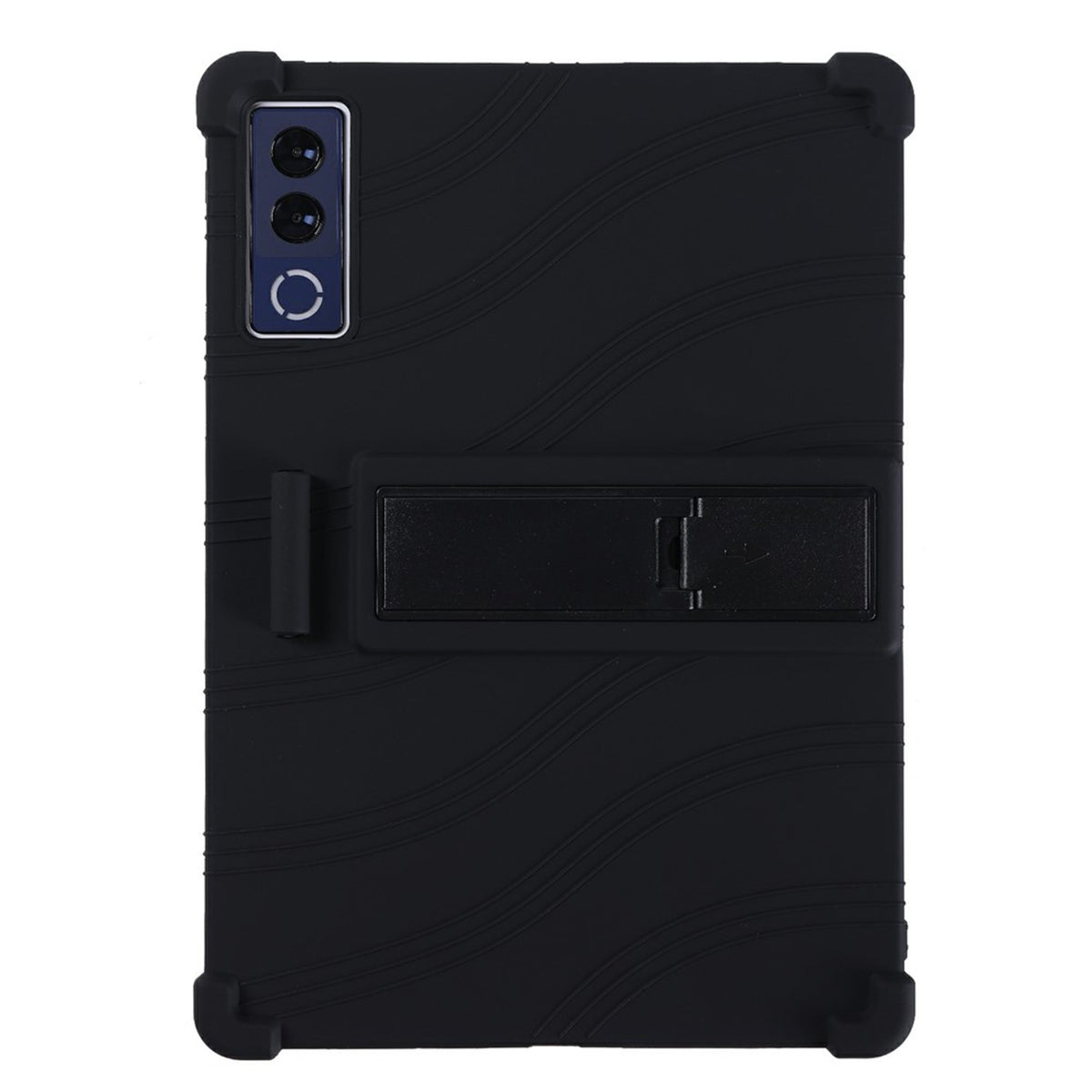 Lenovo Yoga Tab Plus Gen 2 13" EIDERWOOD Rugged Silicone Case with Adjustable Kickstand & Shock-Absorbing Corners - Black